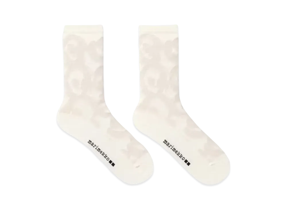 Uniqlo x Marimekko Heattech Socks "Light Gray"