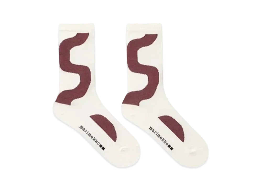 Uniqlo x Marimekko Heattech Socks "Red"