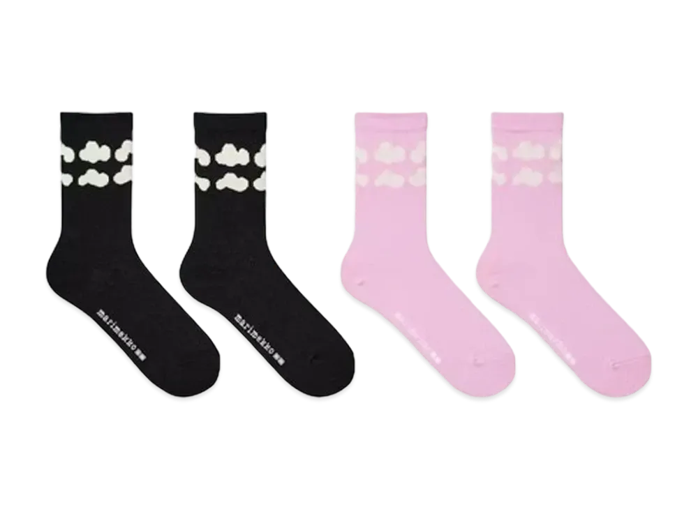 Uniqlo x Marimekko Heattech Socks Kids (2Pairs) "Black"