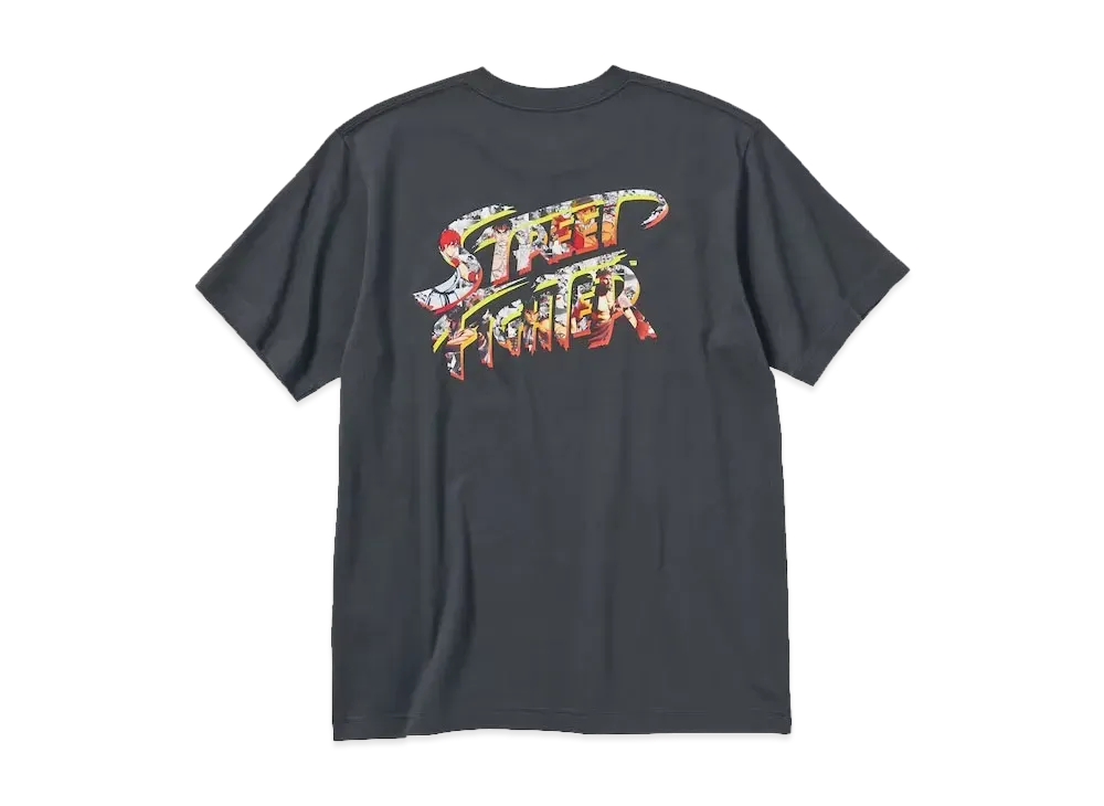 Uniqlo x Fighting Game Legends UT Street Fighter "Dark Gray"