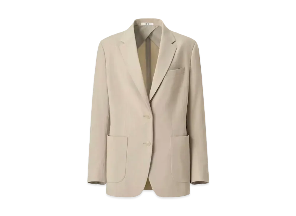 Uniqlo :C Relaxed Tailored Jacket (Setup) "Beige"
