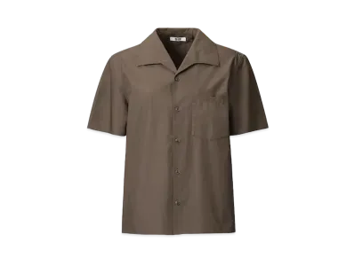 Uniqlo U 24SS Wide Collar Shirt "Dark Brown"