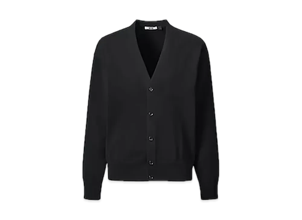 Uniqlo U 24SS V-Neck Cardigan Men'S "Black"