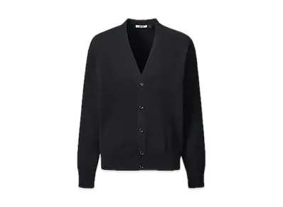 Uniqlo U 24SS V-Neck Cardigan Men'S "Black"