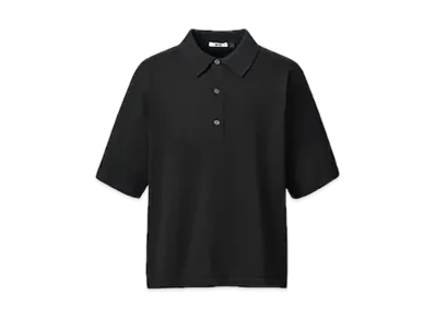 Uniqlo U 24SS Knit Polo Shirt "Black"