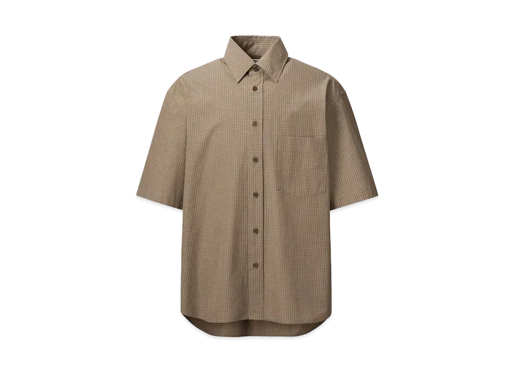 Uniqlo U 24SS Oversized Check Shirt "Brown"