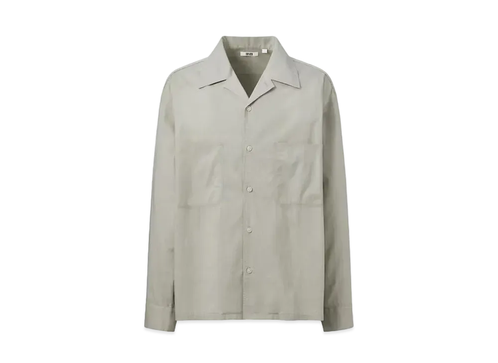 Uniqlo U 24SS Open Collar Shirt "Gray"