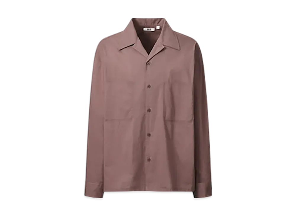 Uniqlo U 24SS Open Collar Shirt "Brown"