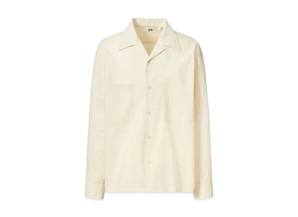 Uniqlo U 24SS Open Collar Shirt "Natural"