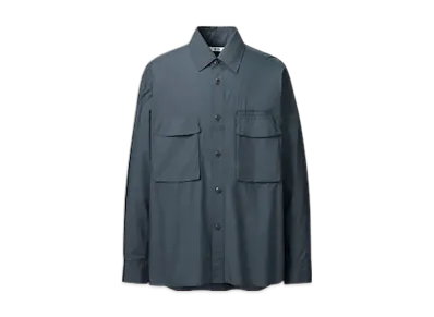 Uniqlo U 24SS Utility Oversized Shirt "Blue"