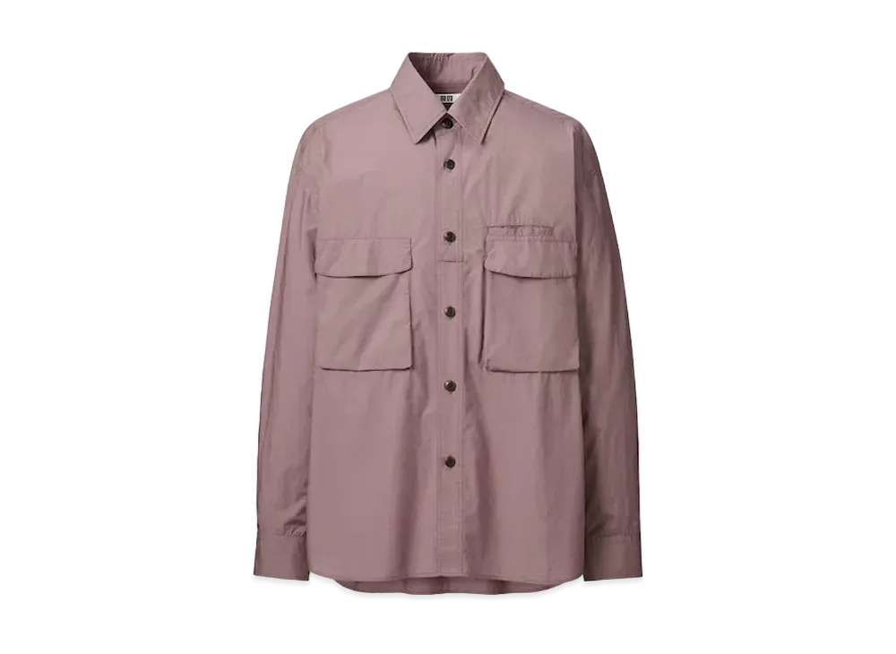 Uniqlo U 24SS Utility Oversized Shirt "Brown"