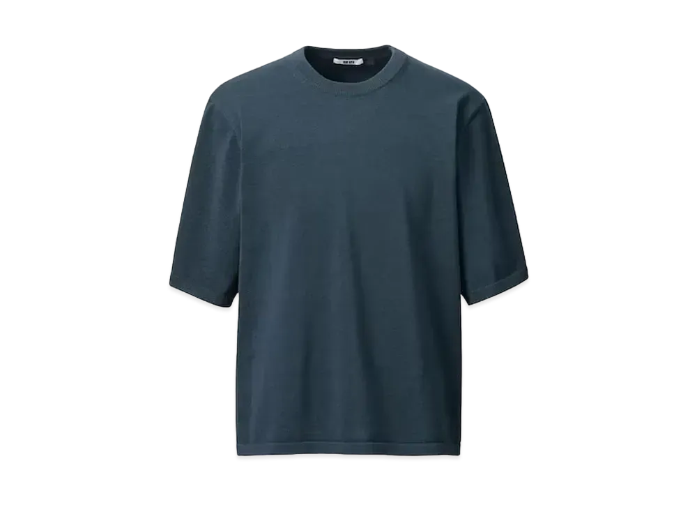 Uniqlo U 24SS Knit T-Shirt "Navy"