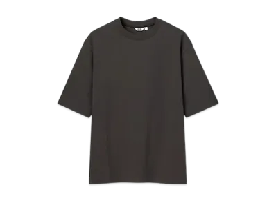 Uniqlo U 24SS AIRism Cotton Oversized Crew Neck T-Shirt "Black"