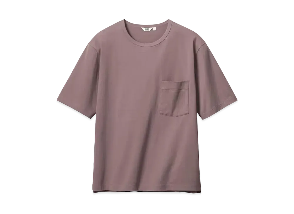 Uniqlo U 24SS AIRism Cotton Relaxed Fit Crew Neck T-Shirt "Brown"