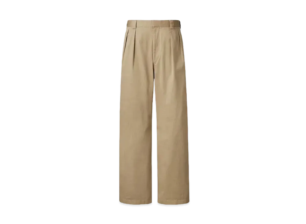 Uniqlo U 24SS Tuck Wide Pants "Beige"