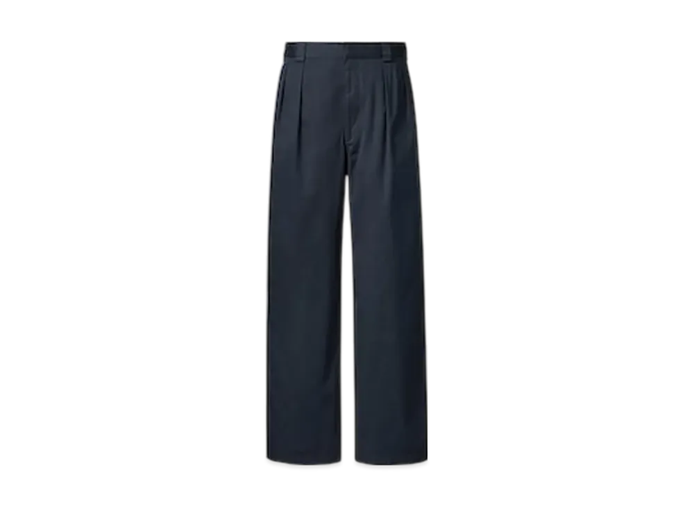 Uniqlo U 24SS Tuck Wide Pants "Navy"