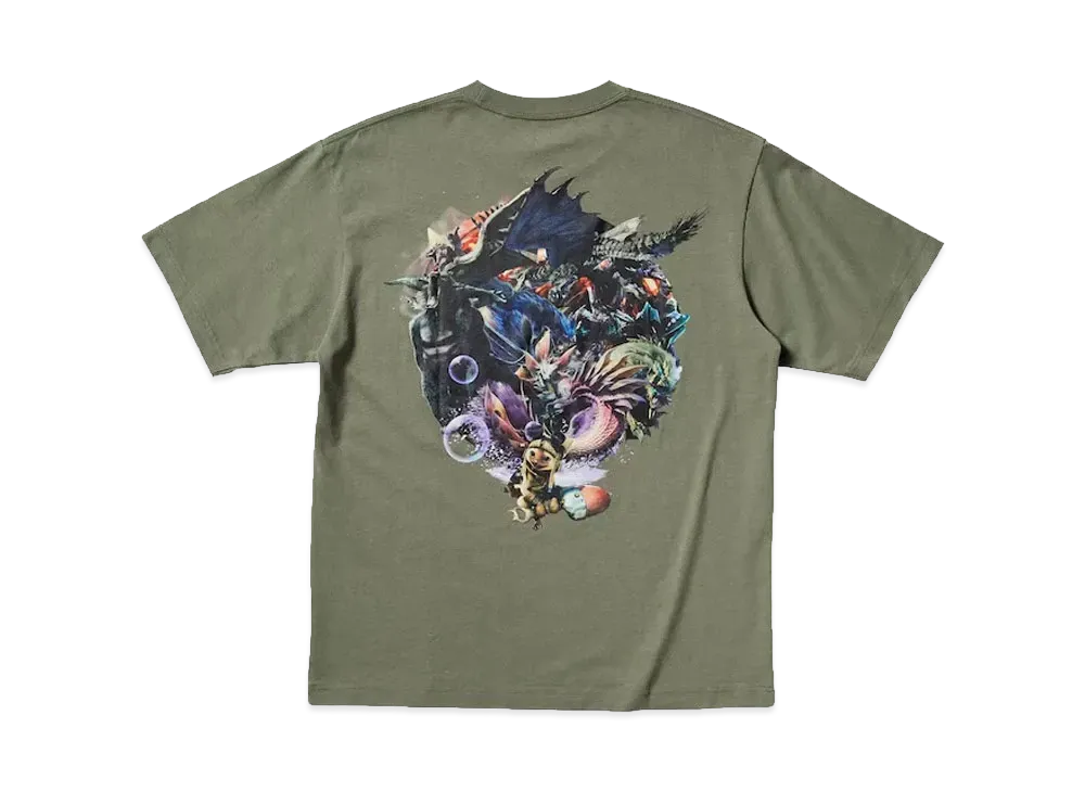 Uniqlo UT x Kosuke Kawamura x CAPCOM 40th Graphic T-Shirt Monster Hunter "Olive"