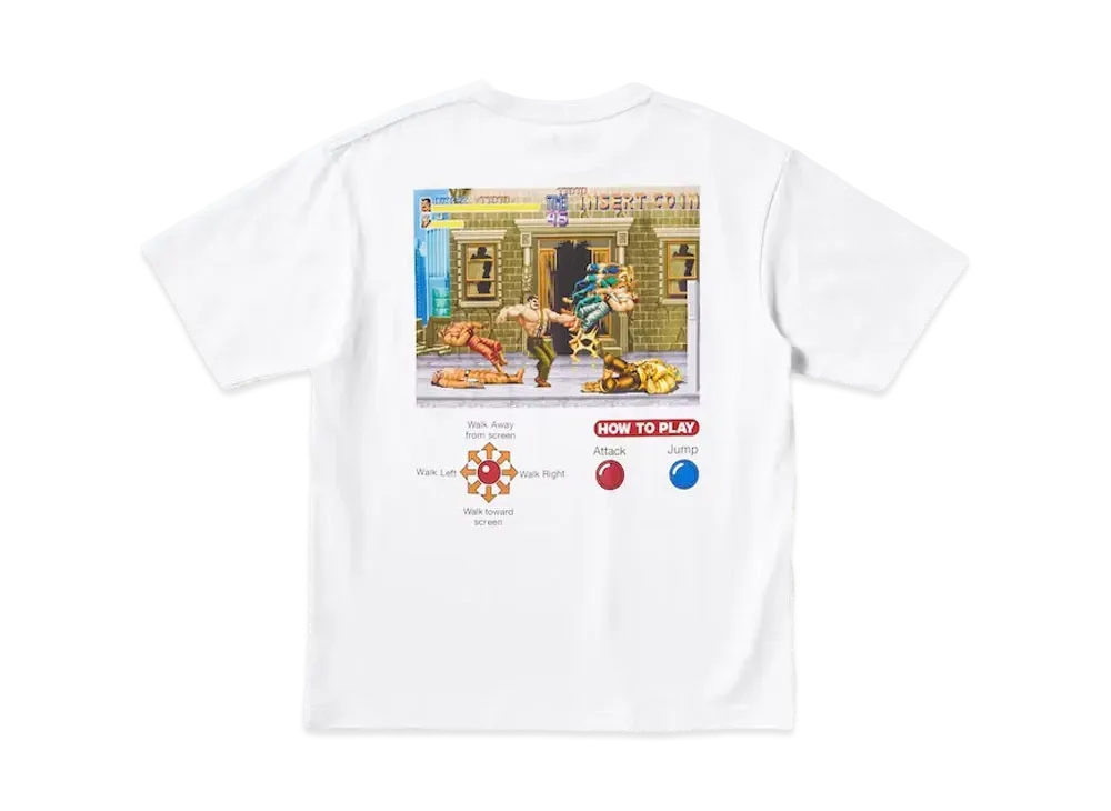 Uniqlo UT x Kosuke Kawamura x CAPCOM 40th Graphic T-Shirt Final Fight "White"