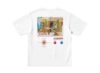 Uniqlo UT x Kosuke Kawamura x CAPCOM 40th Graphic T-Shirt Final Fight "White"