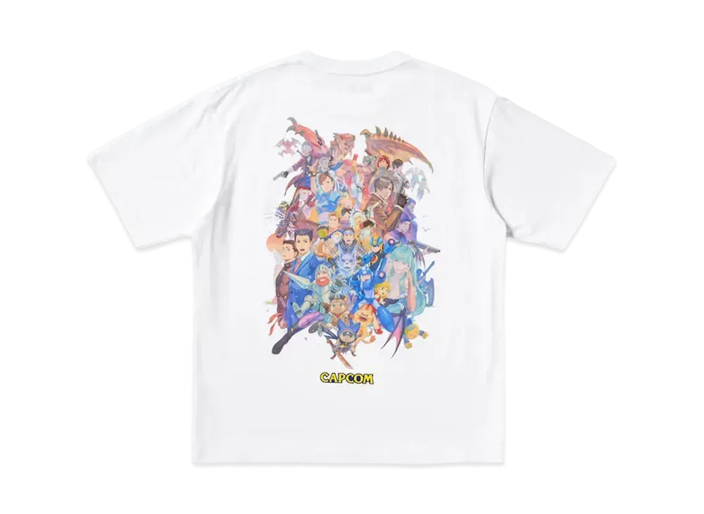 Uniqlo UT x Kosuke Kawamura x CAPCOM 40th Graphic T-Shirt "White"