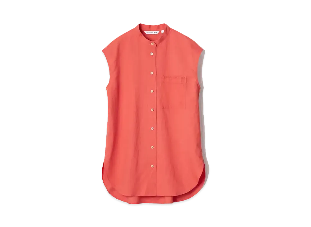 Uniqlo x JW Anderson 24SS Linen Blend Long Shirt "Red"