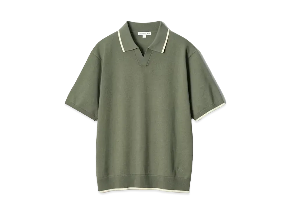 Uniqlo x JW Anderson 24SS Knit Polo Shirt "Olive"