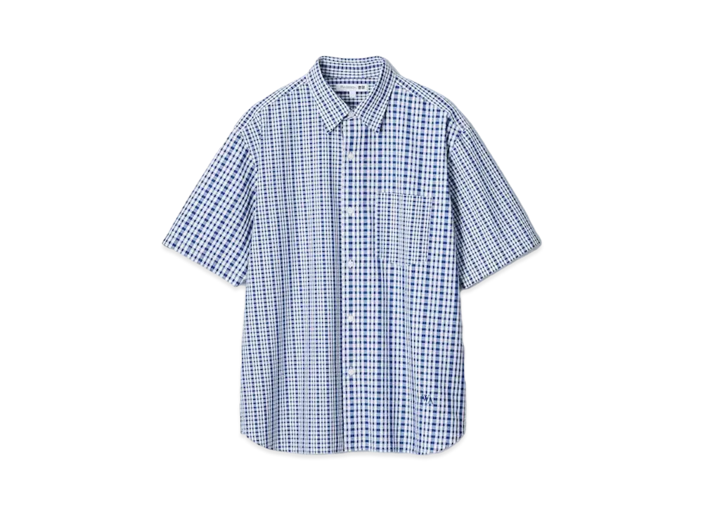 Uniqlo x JW Anderson 24SS Seersucker Shirt "Blue"