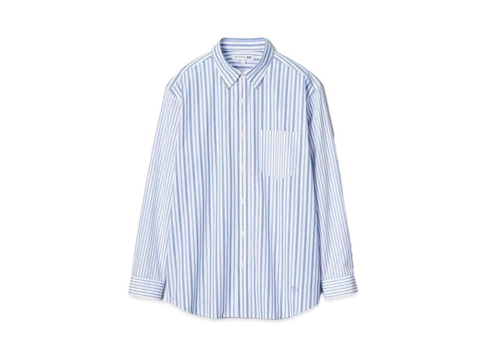 Uniqlo x JW Anderson 24SS Extra Fine Cotton Broad Shirt "Blue"