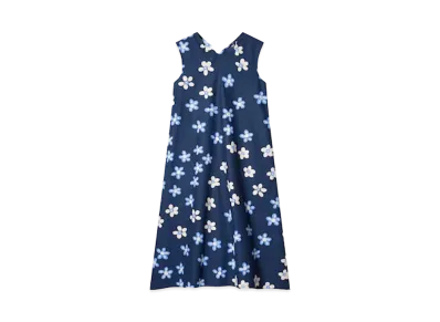 Uniqlo x Marimekko V-Neck Flare Dress "Blue"
