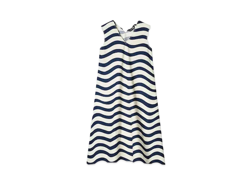 Uniqlo x Marimekko V-Neck Flare Dress "Navy"