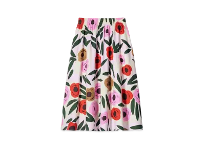 Uniqlo x Marimekko Linen Blend Skirt "Pink"