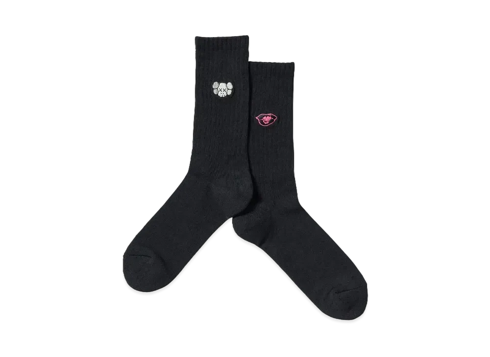Uniqlo x KAWS x WARHOL Socks "Black"