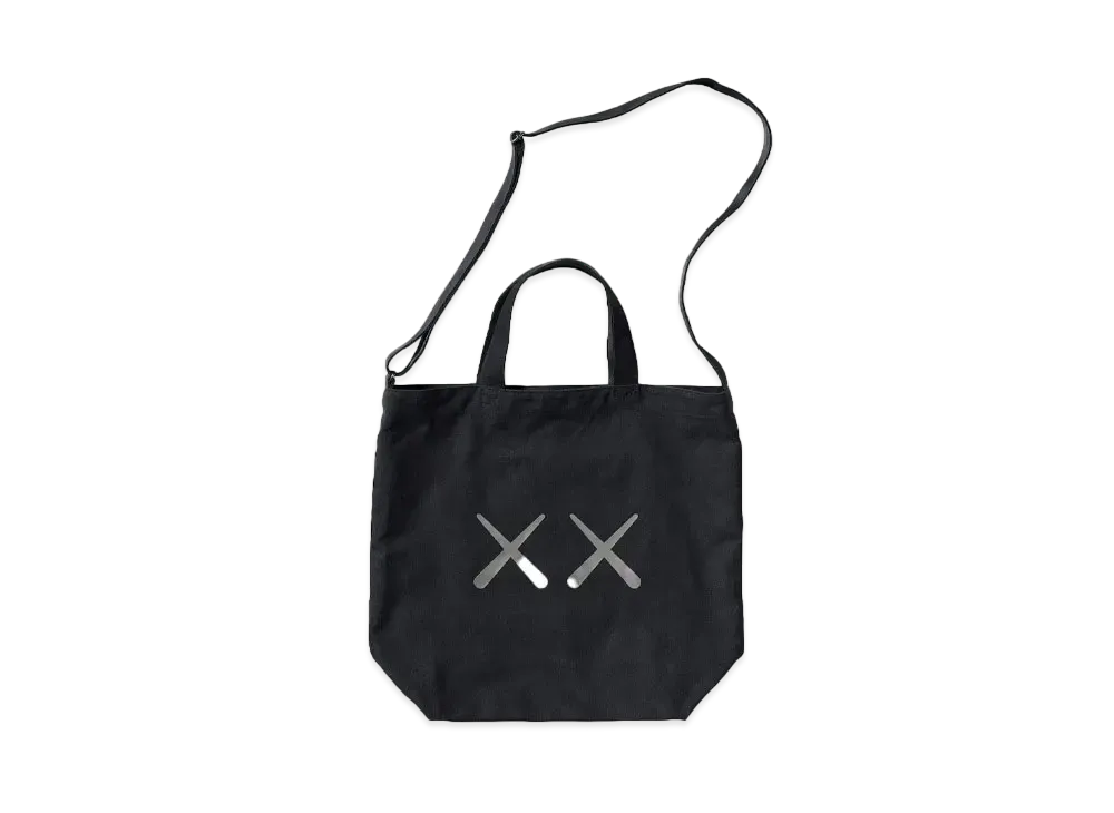 ユニクロ x カウズ x ウォーホル 2ウェイ トートバッグ "ブラック"