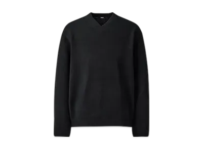 Uniqlo C Relaxed V-Neck Sweater "Black"