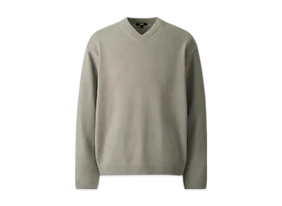 Uniqlo C Relaxed V-Neck Sweater "Beige"