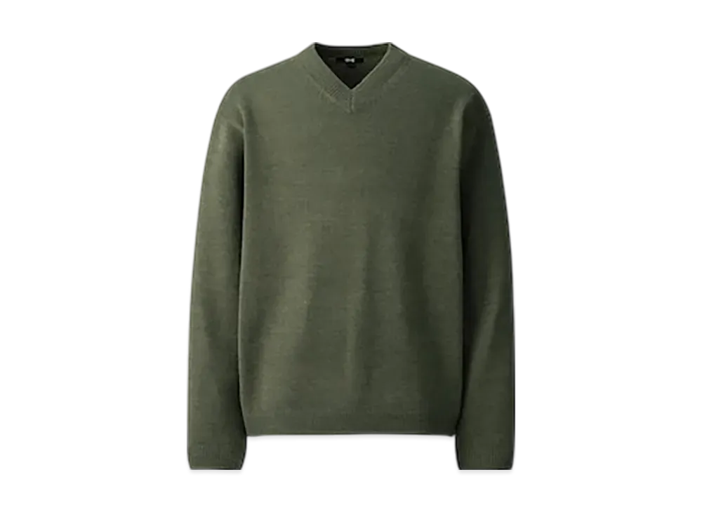 Uniqlo C Relaxed V-Neck Sweater "Olive"
