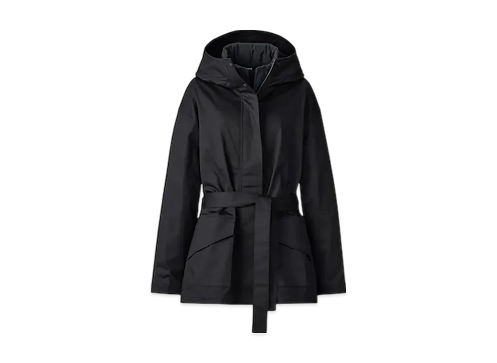 Uniqlo C Women'S 3WAY Cotton Oversized Half Coat "Black"