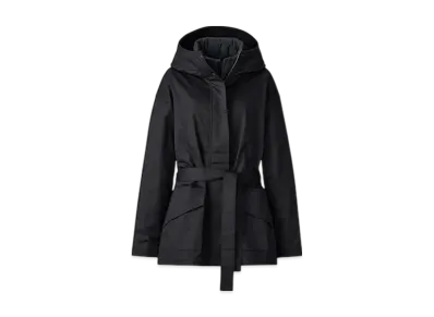 Uniqlo C Women'S 3WAY Cotton Oversized Half Coat "Black"