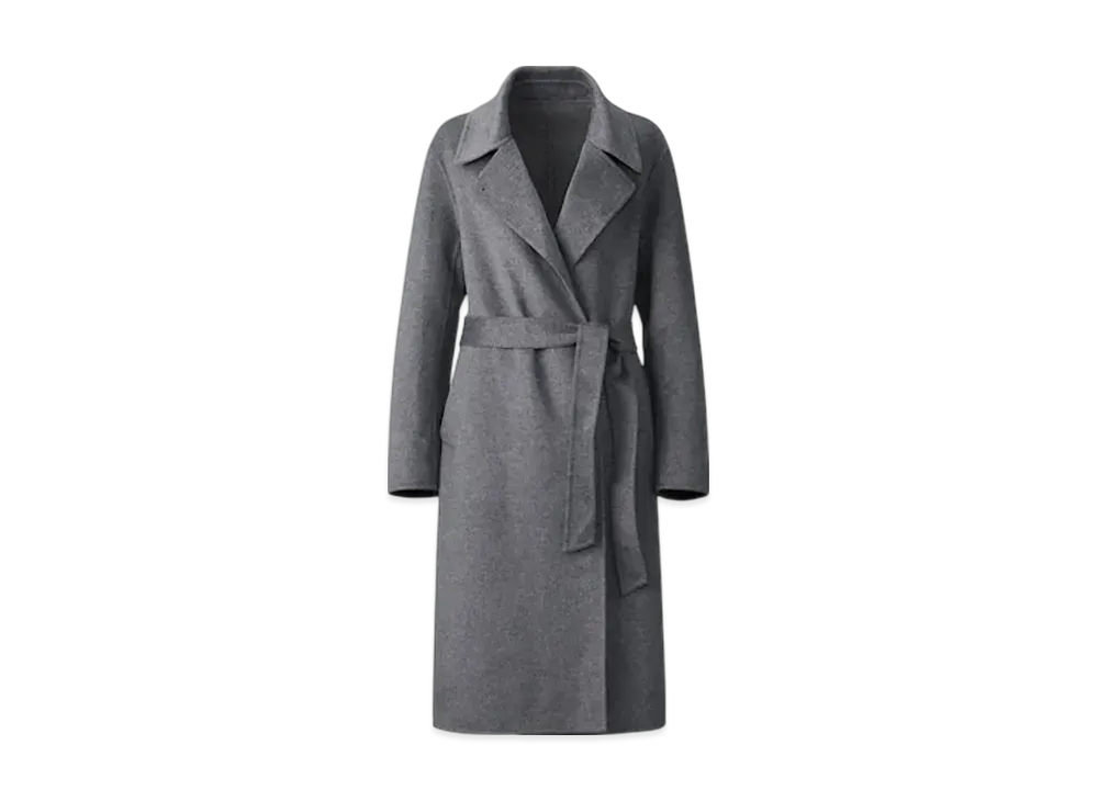 Uniqlo C Women'S Double Face Wrap Coat "Gray"