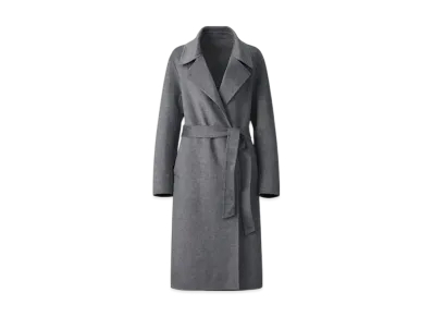 Uniqlo C Women'S Double Face Wrap Coat "Gray"