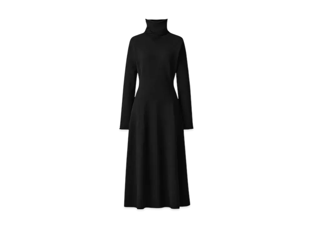 Uniqlo C Women'S Smooth Souffle Flare Dress "Black"