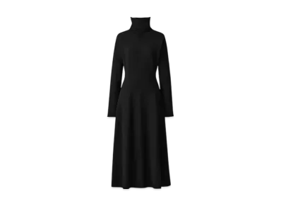 Uniqlo C Women'S Smooth Souffle Flare Dress "Black"
