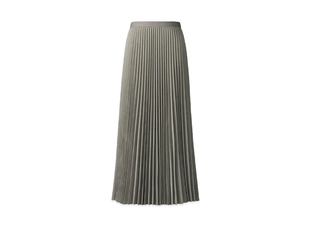 Uniqlo C Women'S Pleated Long Skirt "Green"