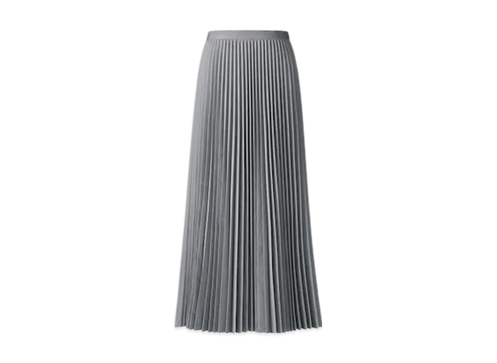 Uniqlo C Women'S Pleated Long Skirt "Gray"