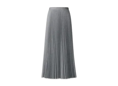 Uniqlo C Women'S Pleated Long Skirt "Gray"