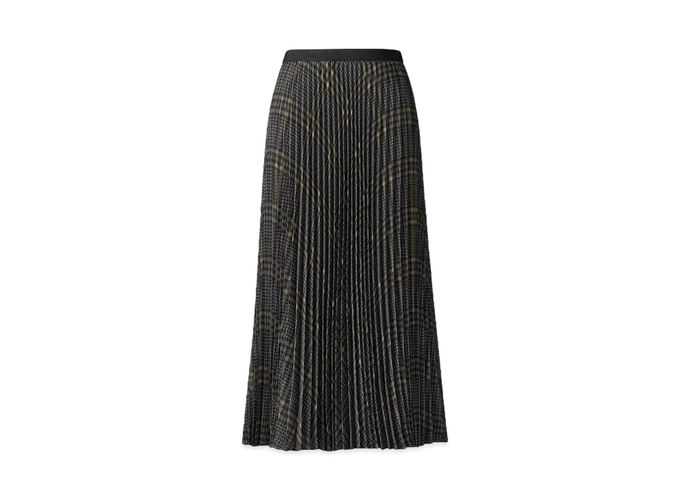 Uniqlo C Women'S Pleated Long Skirt / Short Length #1 "Gray"