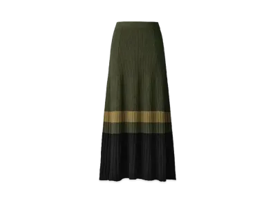 Uniqlo C Women'S Merino Blend Skirt #1 "Olive"