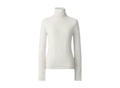 Uniqlo C Women'S Super Warm Heattech Cashmere Blend Crew Neck T #1 "Natural"