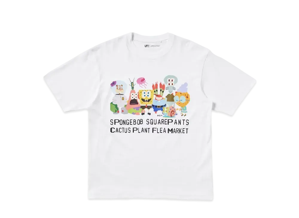 Uniqlo UT x Cactus Plant Flea Market x Sponge Bob Oversized T-shirt "White"