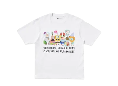 Uniqlo UT x Cactus Plant Flea Market x Sponge Bob Oversized T-shirt "White"